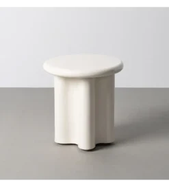 Stolik kawowy boczny LACQUER 50 cm kremowy*Zona-Design Outlet