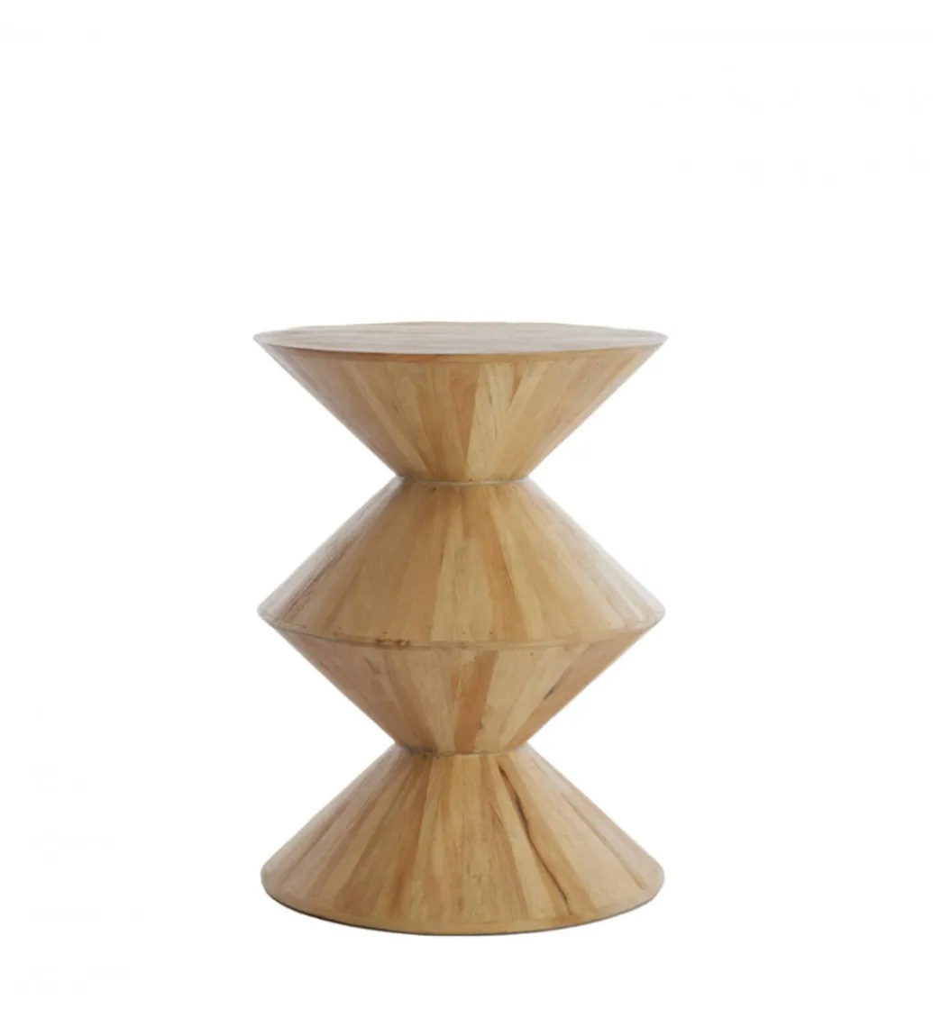 Stolik kawowy boczny LARUS 60 cm drewno mango naturalny*L&L