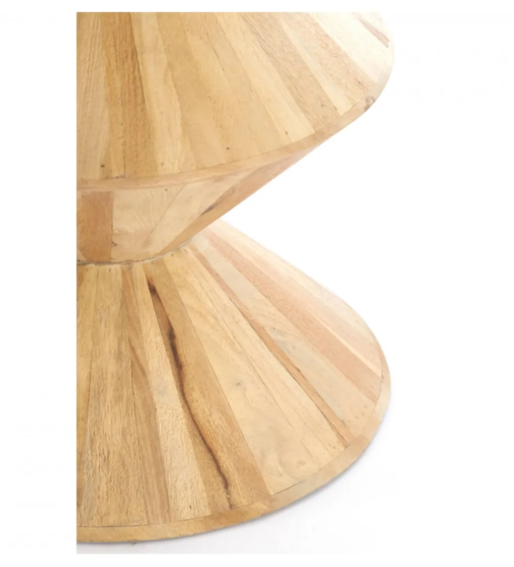 Stolik kawowy boczny LARUS 60 cm drewno mango naturalny*L&L