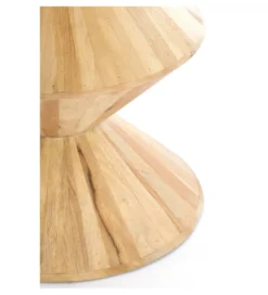 Stolik kawowy boczny LARUS 50 cm drewno mango naturalny*L&L Discount