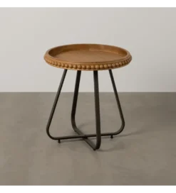 Stolik kawowy boczny LETTYN 52 cm drewno jodły*Zona-Design Outlet