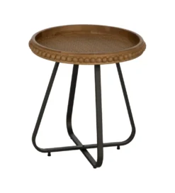 Stolik kawowy boczny LETTYN 52 cm drewno jodły*Zona-Design Outlet