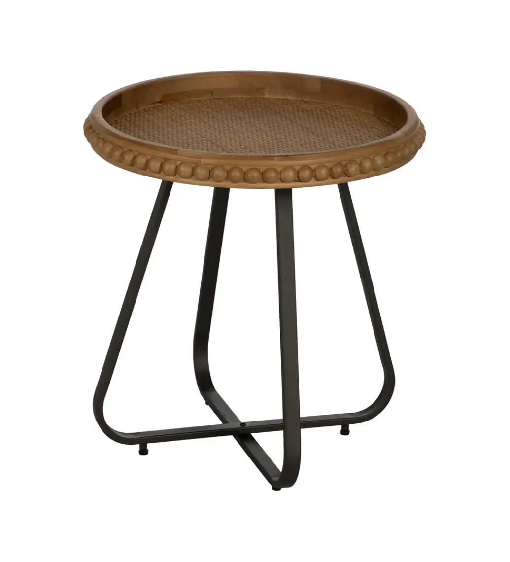 Stolik kawowy boczny LETTYN 52 cm drewno jodły*Zona-Design Outlet