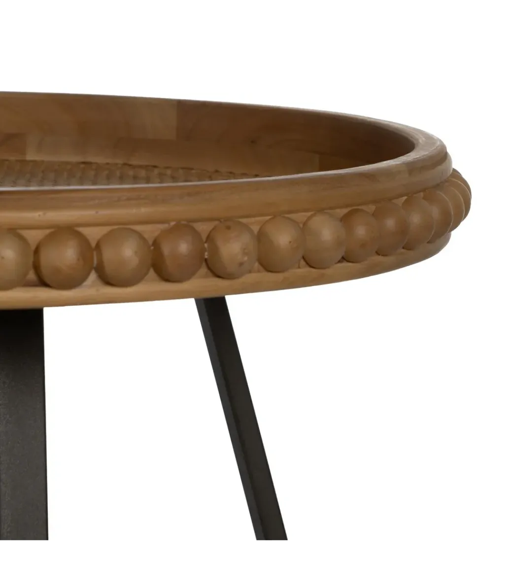 Stolik kawowy boczny LETTYN 52 cm drewno jodły*Zona-Design Outlet