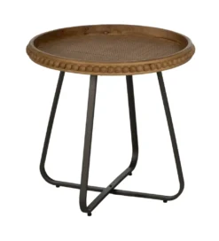 Stolik kawowy boczny LETTYN 62 cm drewno jodły*Zona-Design Hot