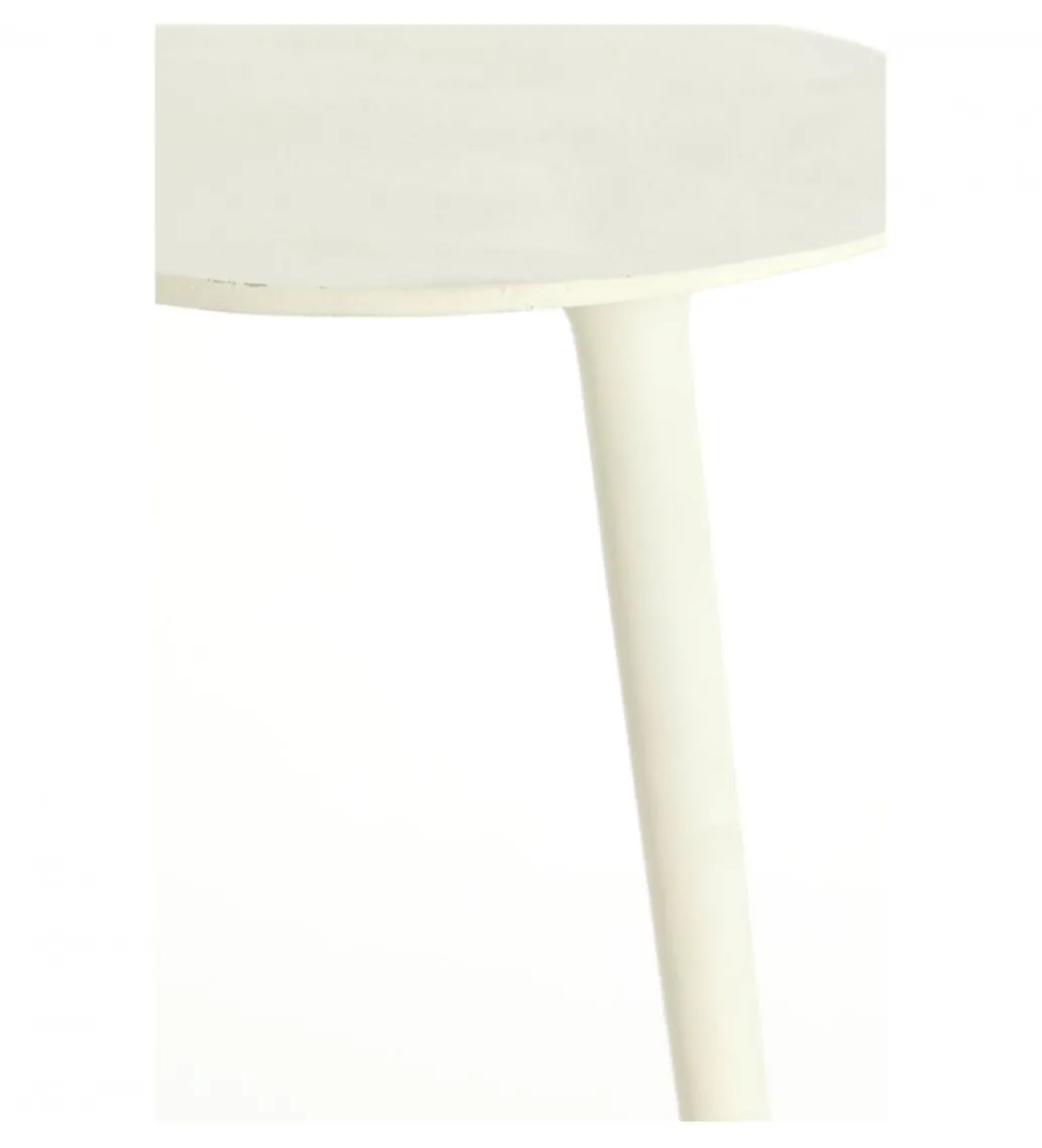 Stolik kawowy boczny LIONS 53 cm kremowy*L&L