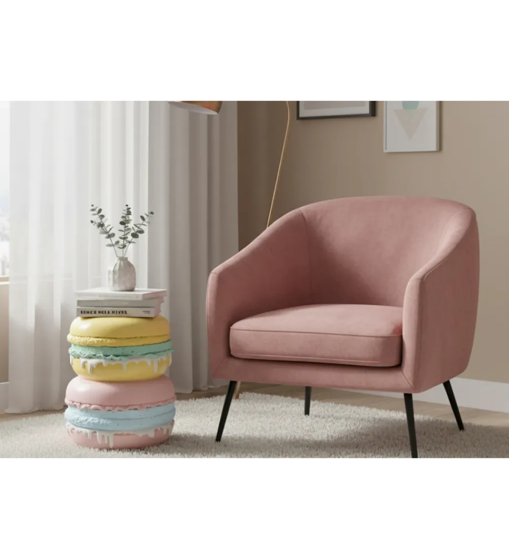 Stolik kawowy boczny MACARONS 50 cm*Invicta Interior - przedsprzedaż Hot