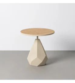 Stolik kawowy boczny MARENA 50 cm kremowy*Zona-Design Hot