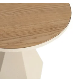Stolik kawowy boczny MARENA 50 cm kremowy*Zona-Design Hot