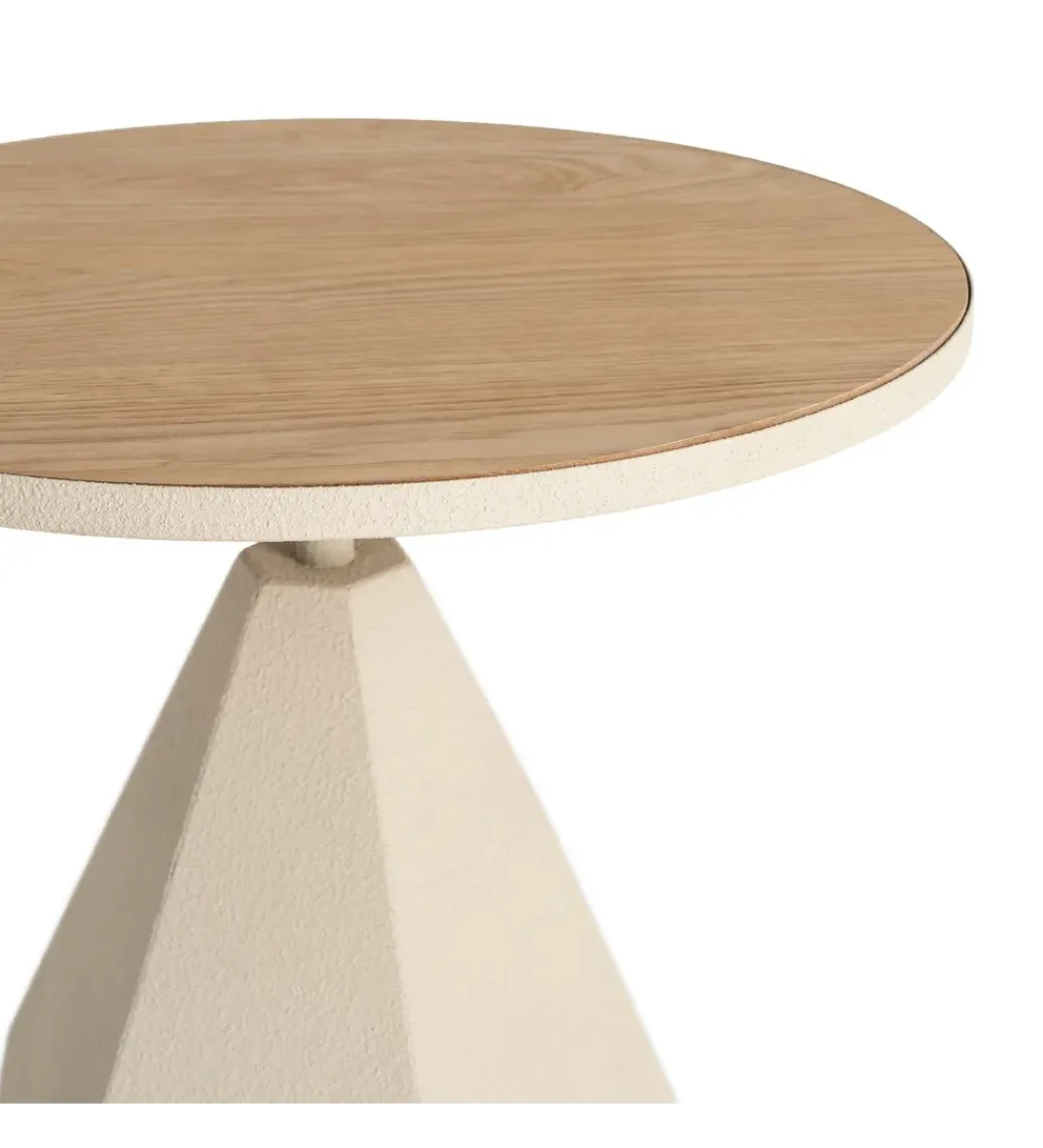 Stolik kawowy boczny MARENA 50 cm kremowy*Zona-Design Hot
