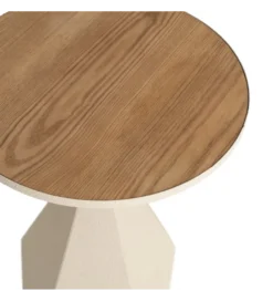 Stolik kawowy boczny MARENA 56 cm kremowy*Zona-Design