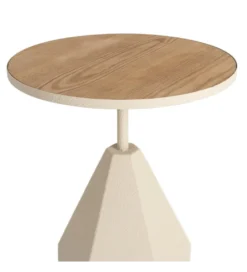 Stolik kawowy boczny MARENA 56 cm kremowy*Zona-Design