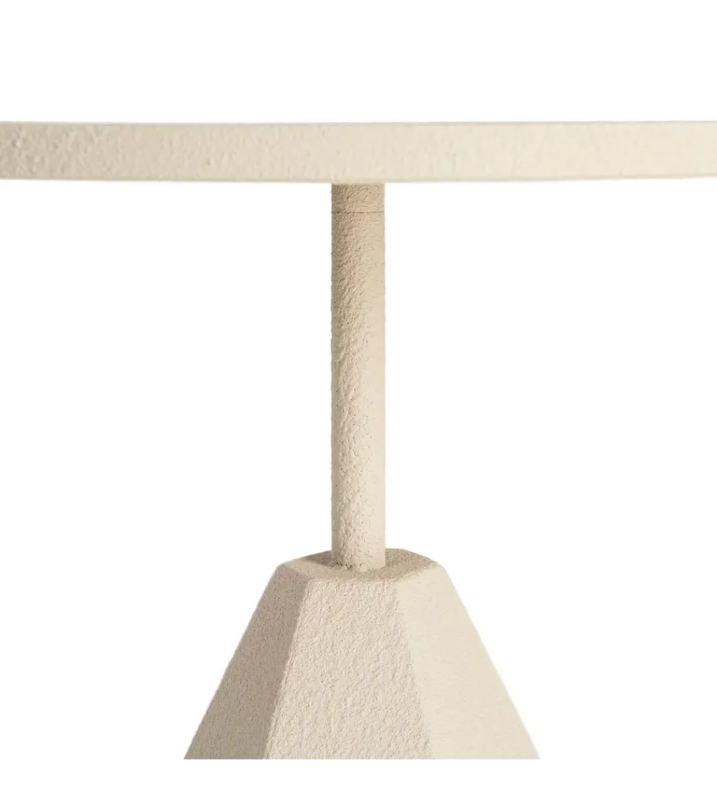 Stolik kawowy boczny MARENA 56 cm kremowy*Zona-Design