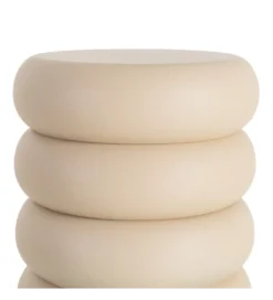 Stolik kawowy boczny MESTAKO 51 cm beżowy*Zona-Design