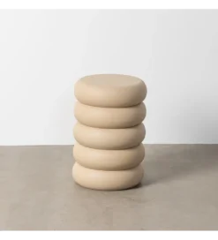 Stolik kawowy boczny MESTAKO 51 cm beżowy*Zona-Design