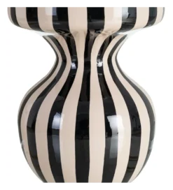 Stolik kawowy boczny METERAN 47 cm biało czarny*Zona-Design