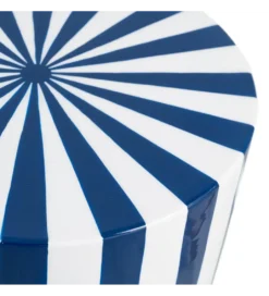 Stolik kawowy boczny METERAN 47 cm niebiesko biały*Zona-Design Discount