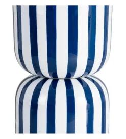 Stolik kawowy boczny METERAN 47 cm niebiesko biały*Zona-Design Discount