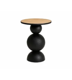 Stolik kawowy boczny MISSISSAUGA 40 cm czarny*Belda