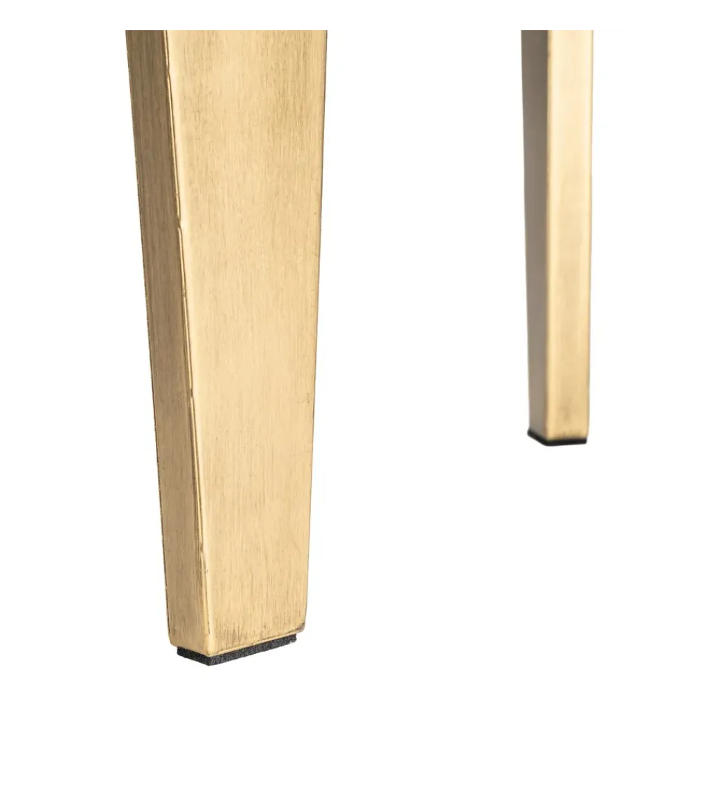Stolik kawowy boczny NARESTE 50 cm złoty szklany*Zona-Design Sale
