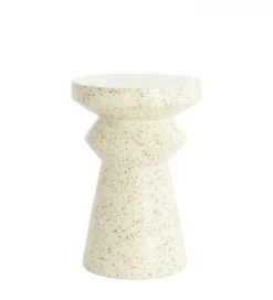 Stolik kawowy boczny SELLA 47 cm kremowy*L&L Outlet
