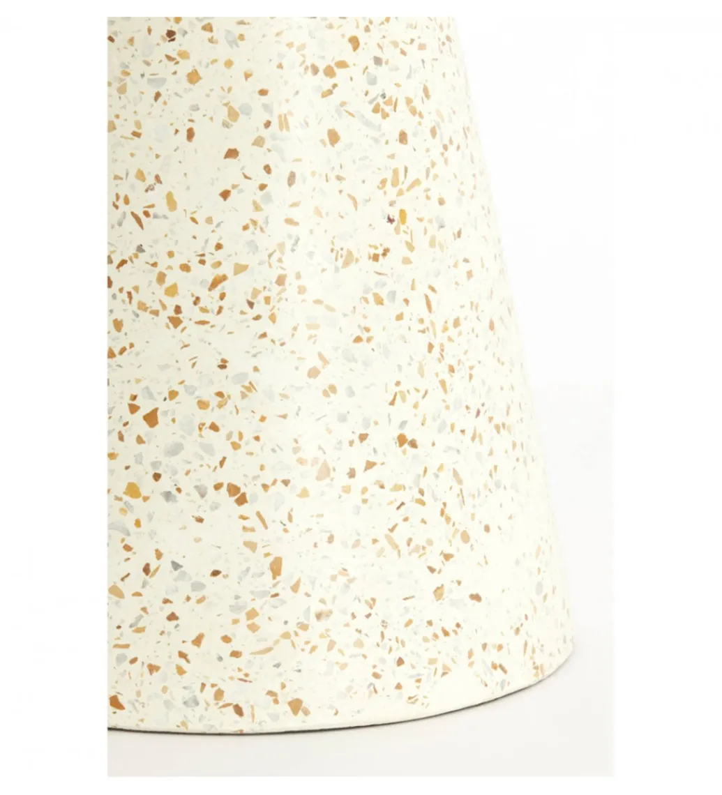 Stolik kawowy boczny SELLA 47 cm kremowy*L&L Outlet