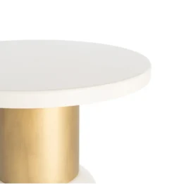Stolik kawowy boczny SLAVICM 51 cm biały*Zona-Design Best