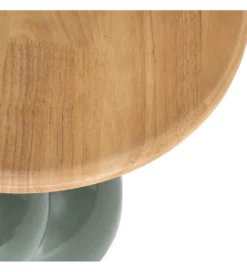 Stolik kawowy boczny SYLVIAM 46 cm zielony naturalny*Zona-Design Best