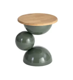 Stolik kawowy boczny SYLVIAM 46 cm zielony naturalny*Zona-Design Best