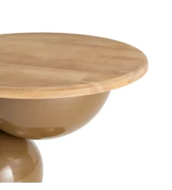 Stolik kawowy boczny SYLVIAM 58 cm brązowy naturalny*Zona-Design New