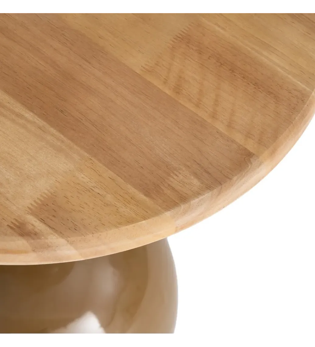 Stolik kawowy boczny SYLVIAM 58 cm brązowy naturalny*Zona-Design New