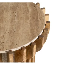 Stolik kawowy boczny TEKALEMA 62 cm drewno mango*Zona-Design New