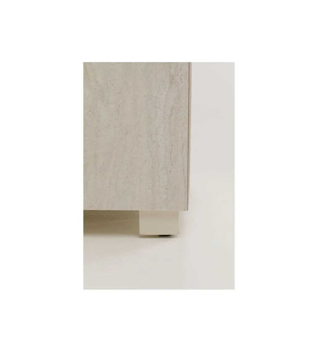 Stolik kawowy boczny TRAVERTINO 45 x 45 cm naturalny*KARE Outlet
