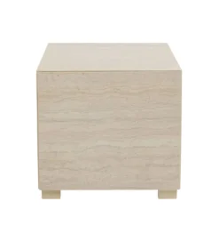 Stolik kawowy boczny TRAVERTINO 45 x 45 cm naturalny*KARE Outlet