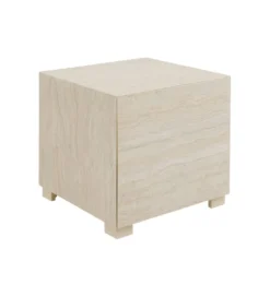 Stolik kawowy boczny TRAVERTINO 45 x 45 cm naturalny*KARE Outlet
