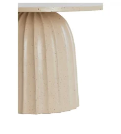 Stolik kawowy boczny VEGLIA 60 cm piaskowy mat jasny brązowy*L&L Hot