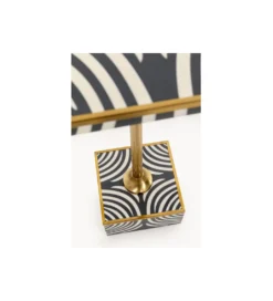 Stolik kawowy boczny ZEBRA 25 x 25 cm*KARE Clearance