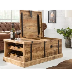 Stolik kawowy Bodega 100 cm drewno mango*Invicta Interior Best