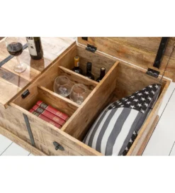 Stolik kawowy Bodega 100 cm drewno mango*Invicta Interior Best