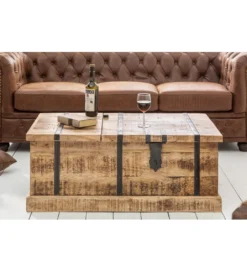 Stolik kawowy Bodega 100 cm drewno mango*Invicta Interior Best