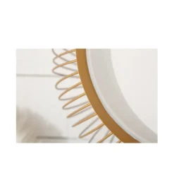Stolik kawowy BODIL 41cm biało złoty*Invicta Interior New