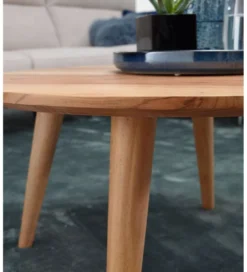 Stolik kawowy BOHA 75 cm drewno akacja*WOHNLING, GERMANY Clearance