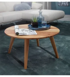 Stolik kawowy BOHA 75 cm drewno akacja*WOHNLING, GERMANY Clearance