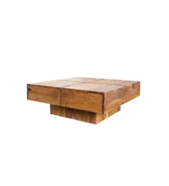 Stolik kawowy Bolt 70 cm drewno Sheesham*Invicta Interior Clearance