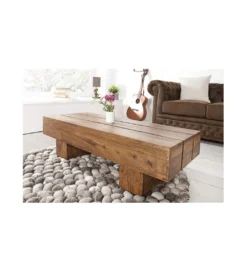 Stolik kawowy Bolt 100 cm drewno Sheesham*Invicta Interior Hot
