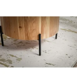 Stolik kawowy BOOT 60 cm drewno akacja*WOHNLING, GERMANY New