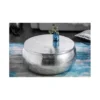 Stolik kawowy BRILANT 70 cm srebrny*Invicta Interior Outlet
