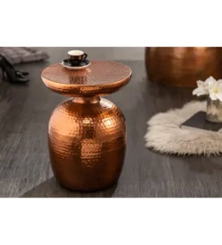 Stolik kawowy BRILANT 36 cm w kolorze miedzi*Invicta Interior Clearance