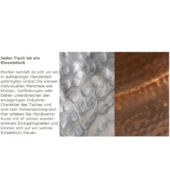 Stolik kawowy BRILANT 36 cm w kolorze miedzi*Invicta Interior Clearance