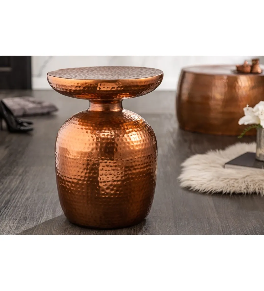 Stolik kawowy BRILANT 36 cm w kolorze miedzi*Invicta Interior Clearance
